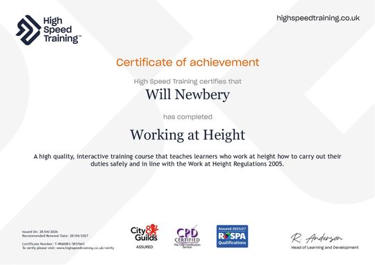 Working at height