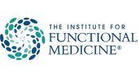 The Institute for Functional Medicine logo in blue and green text with a circular leaf design