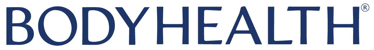 BODYHEALTH logo in dark blue text on a white background