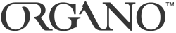 ORGANO logo in black serif text on a white background