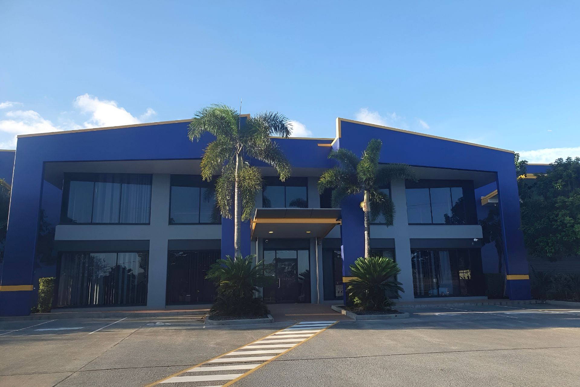 Blue and Gray Two-story Building With Large Windows — MVP Painting Professionals in Sunshine Coast, QLD