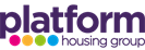 Platform Housing Group logo with purple text and colored dots underneath