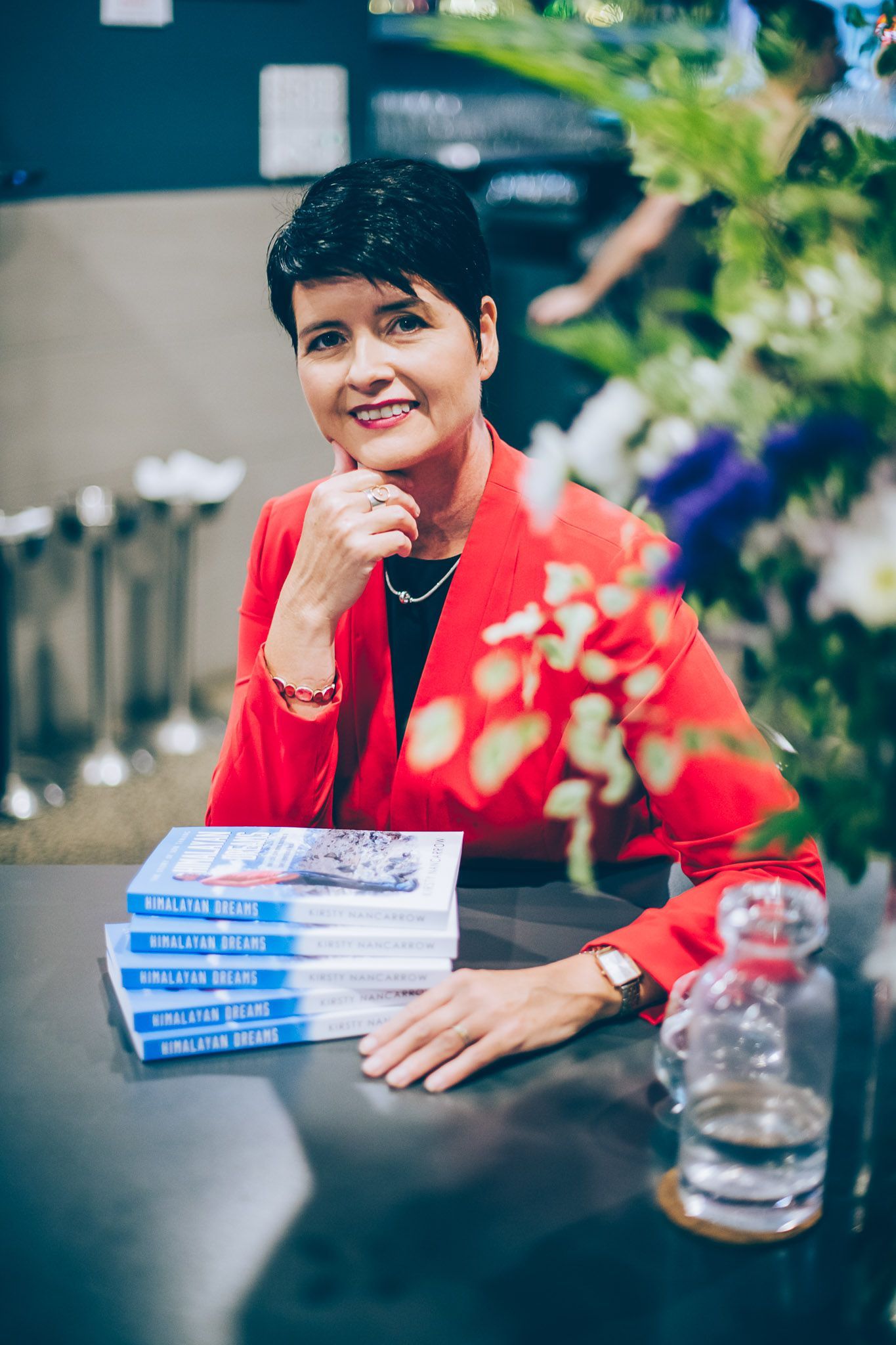 Kirsty Nancarrow with her book Himalayan Dreams: The Story of Som Tamang. Photo: Cristina Bevilacqua The Photo Corner