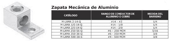 DECOMSA - ZAPATA MECÁNICA DE COBRE DECOMSA - ZAPATA MECÁNICA DE COBRE