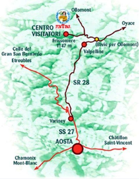 Map of Valpelline