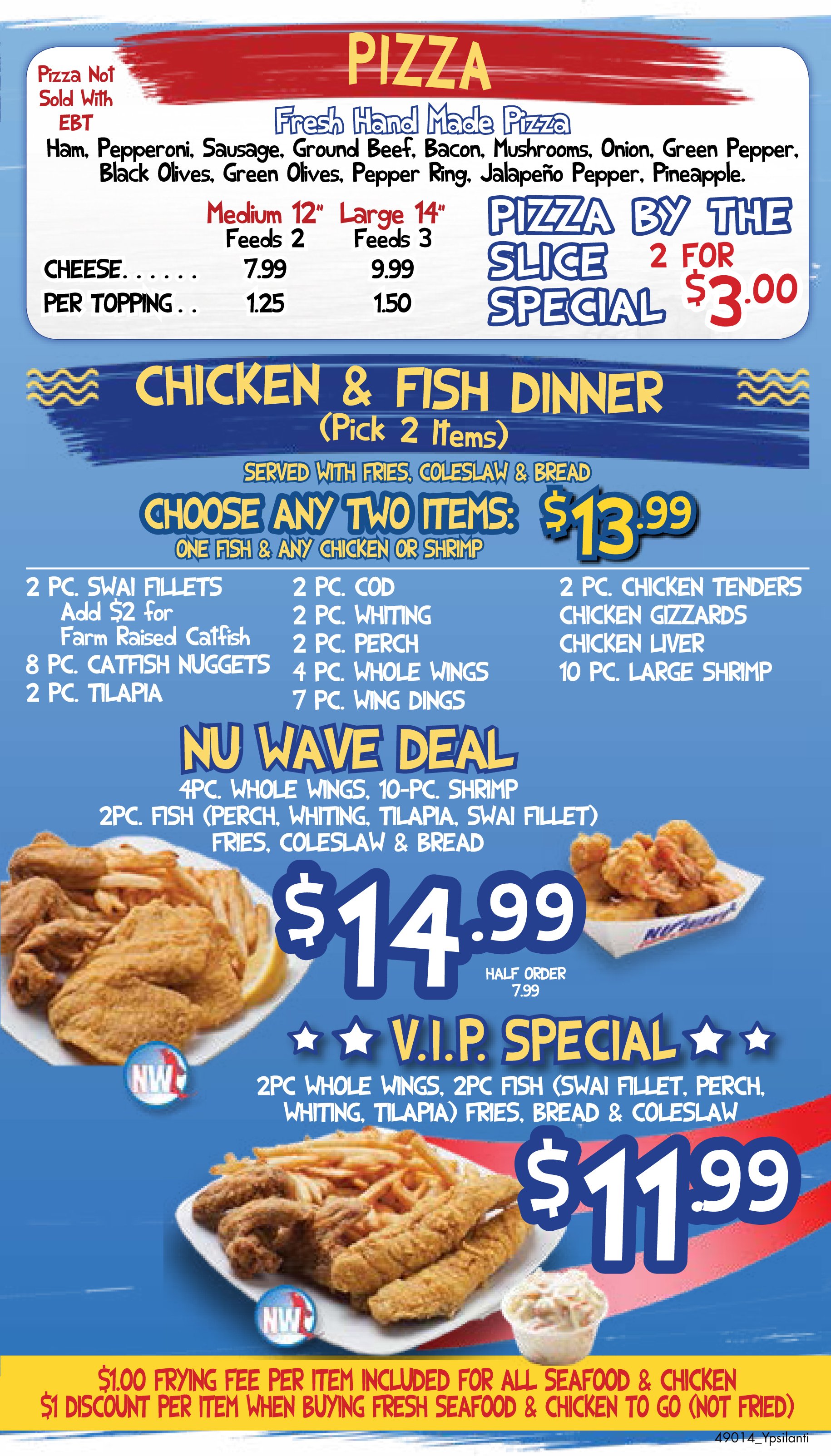 Nu Wave Fish & Chicken 7 locations to serve you in Detroit