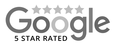 Google logo with five stars,