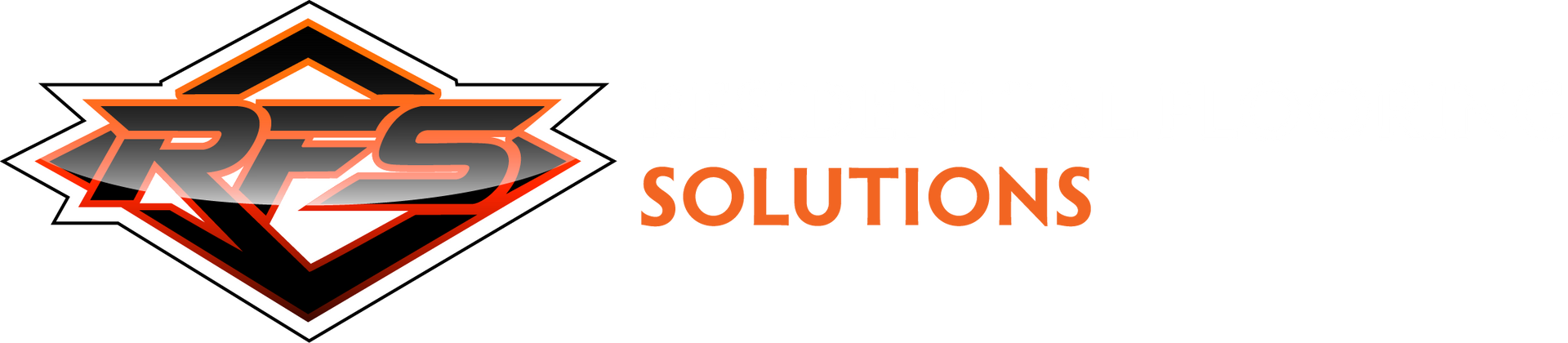 RFS Solutions logo in orange and black on a white background