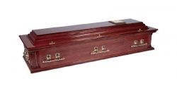 traditional walnut casket