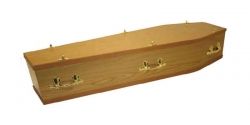 natural finish casket