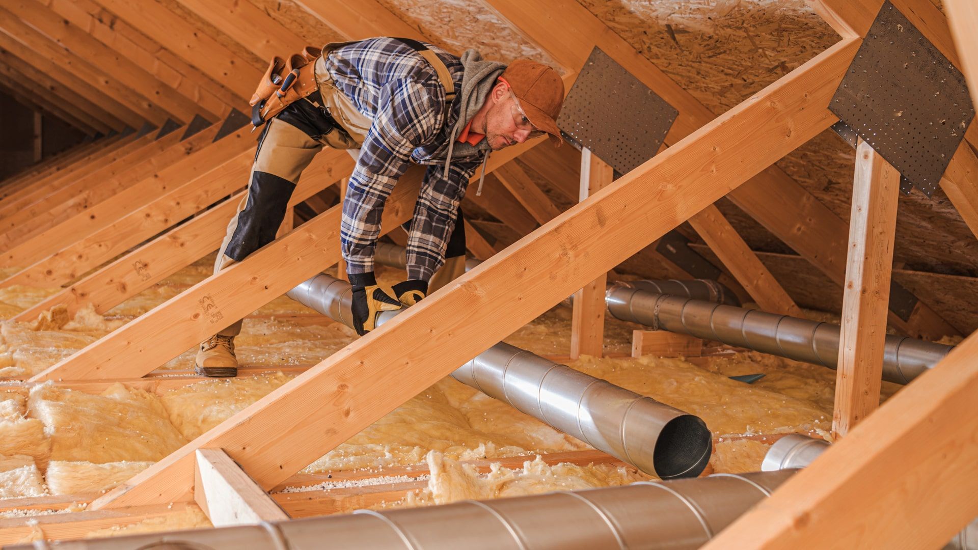 A/C install in attic