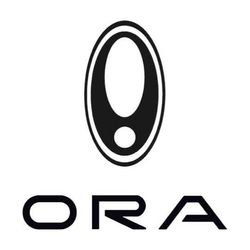 Logotipo de ORA con emblema ovalado negro y marca denominativa sobre fondo blanco.