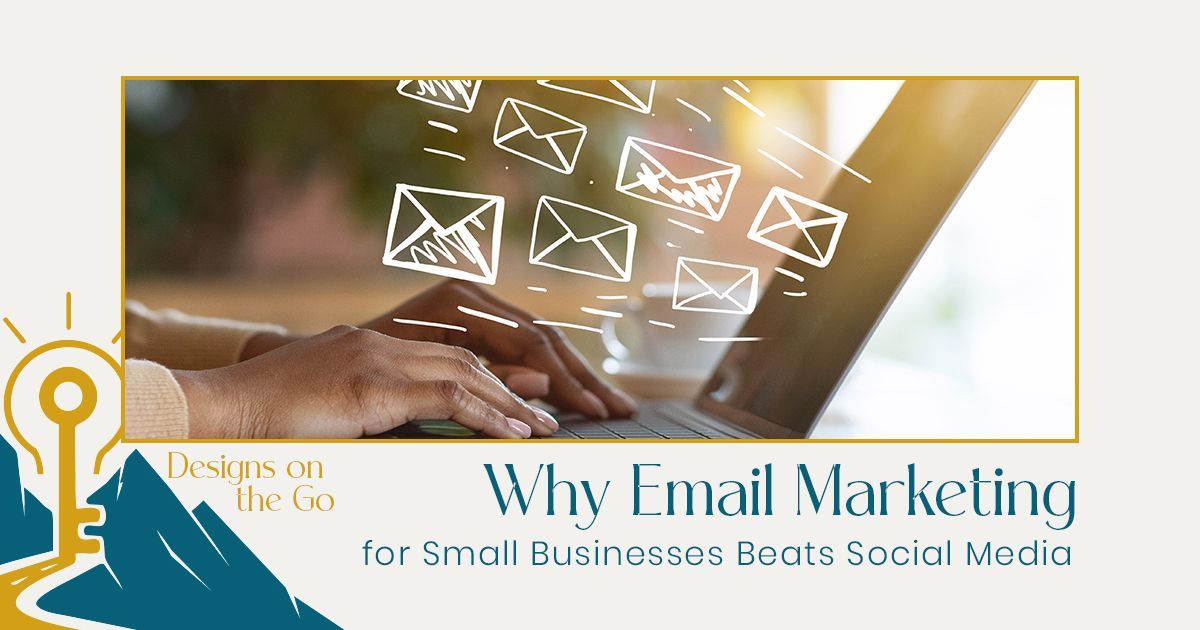 small business owner reviewing email marketing campaign on laptop at desk