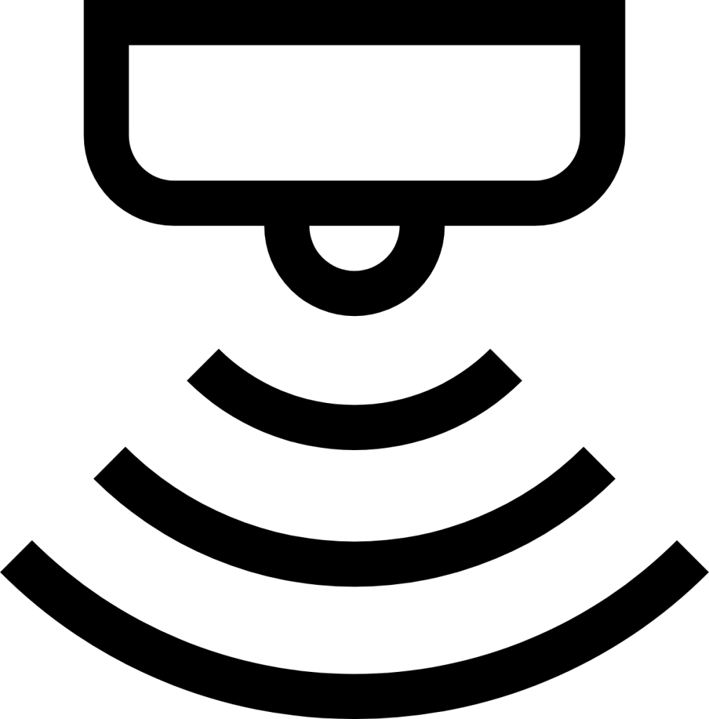 Icon of a smoke detector.