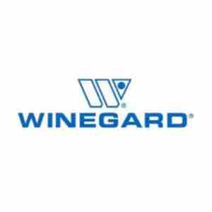 Winegard logo: Blue text and symbol on white background.