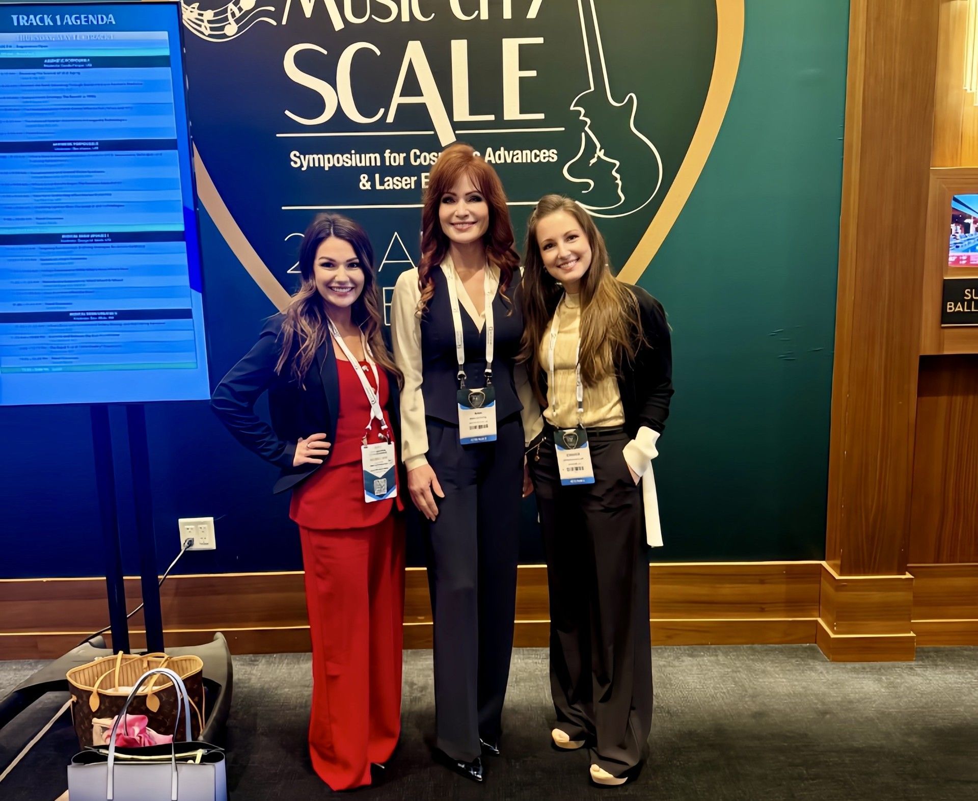 Dr. Ann Zedlitz MD, Jennifer Holley NP, and Jerrica Kitto PA attending SCALE Nashville 2026 advanced