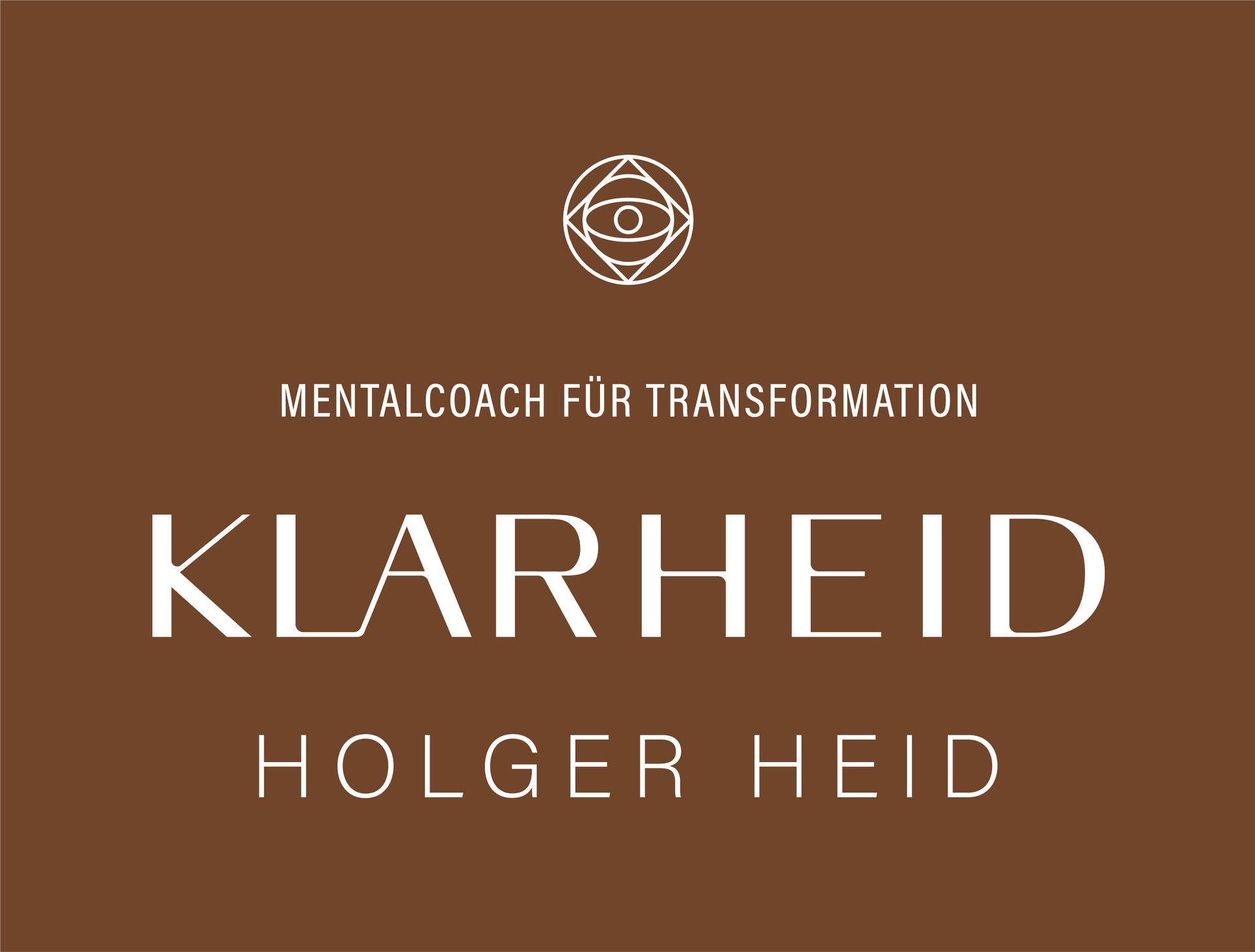 Holger HEID: Coach pour transformation Logo de Holger HEID: Mentalcoach pour la transformation, Klarheid