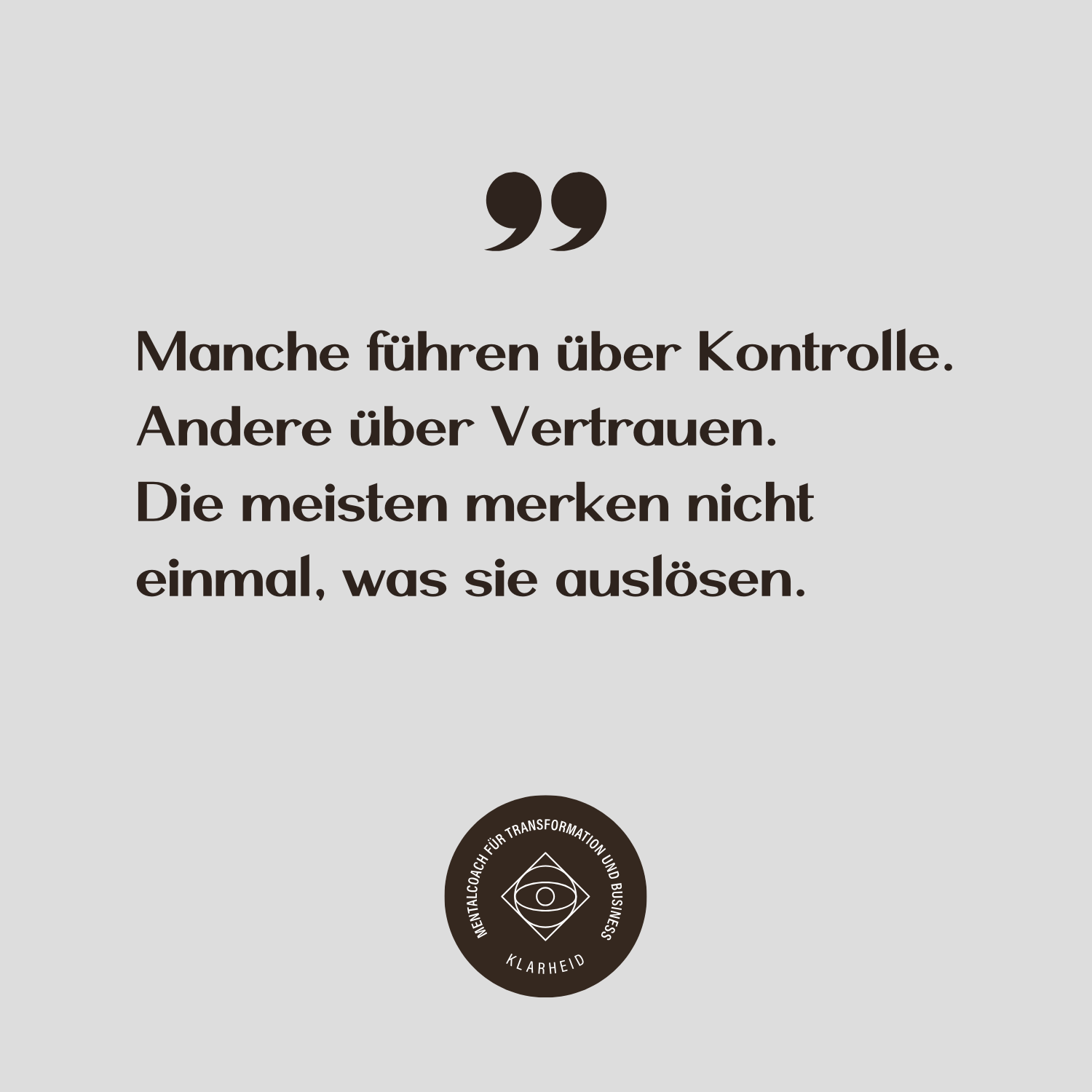 Manche führen über Kontrolle. Andere über Vertrauen. Die meisten merken nicht mal, was sie auslösen.