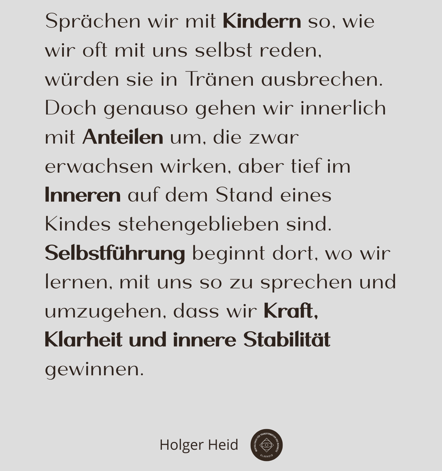 dein innerer Dialog entscheidet über deine Wirkung im Außen