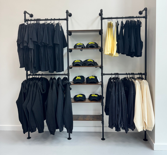 clothes on hangers