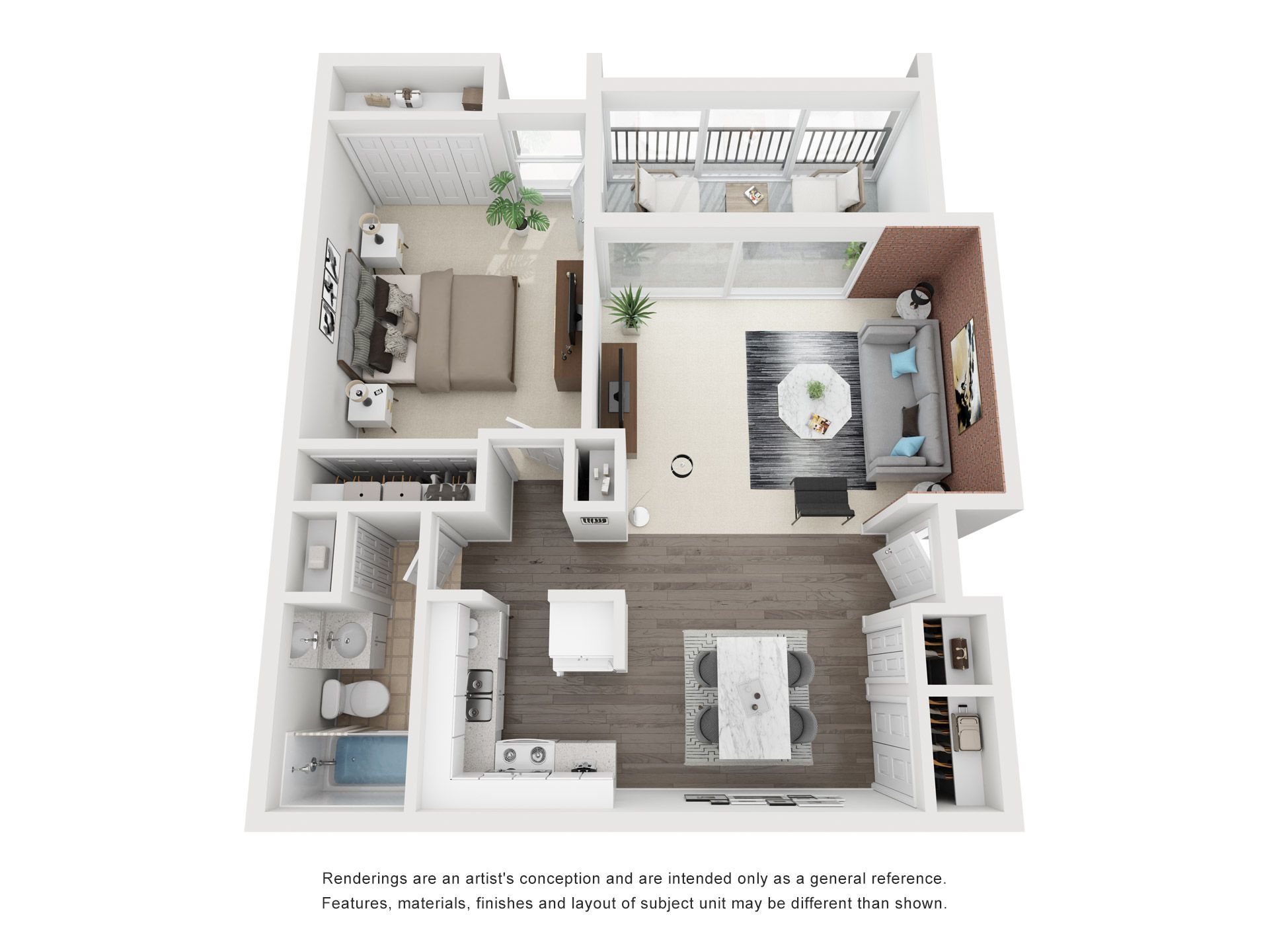 1 bed