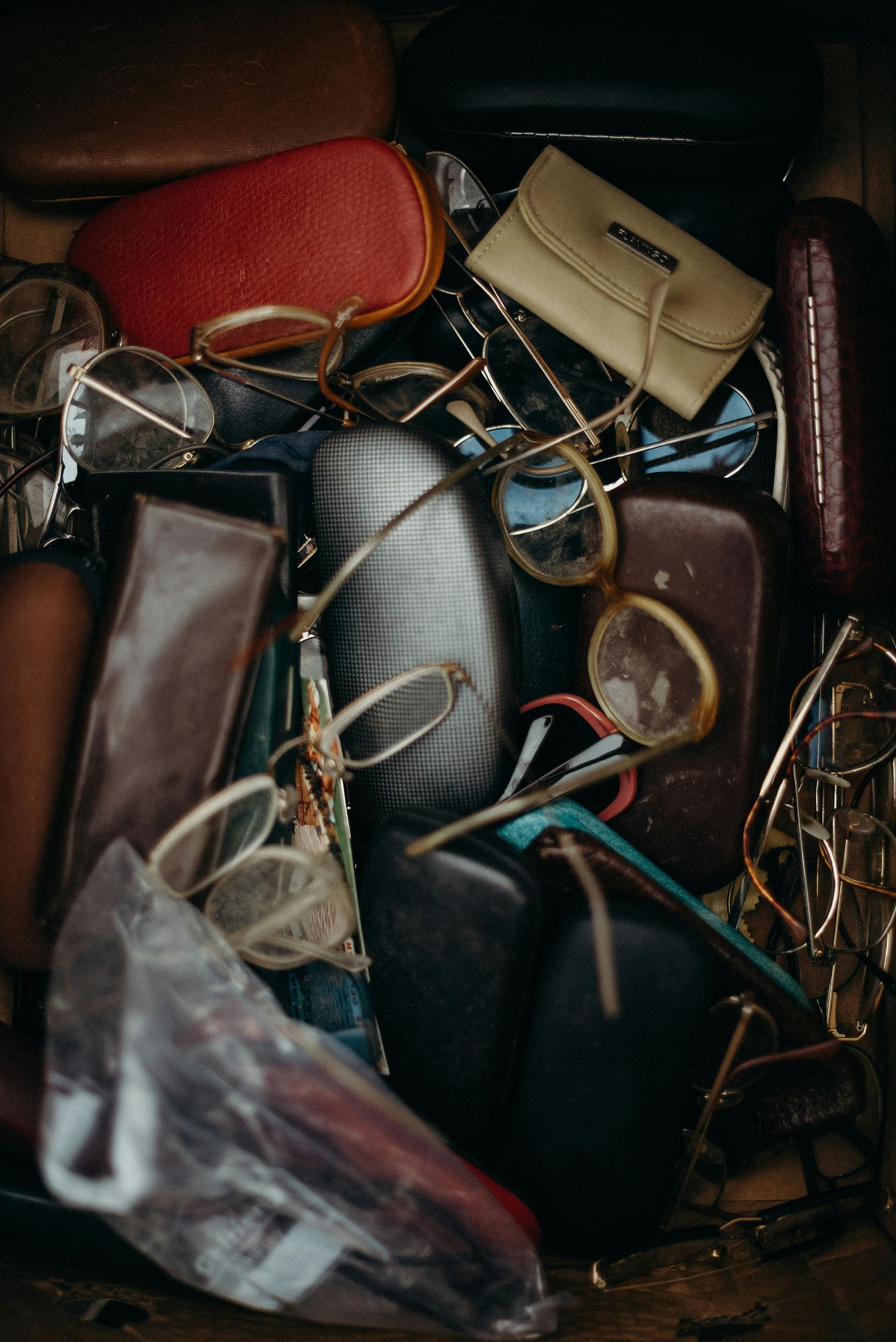 A bunch of junk from a residential area