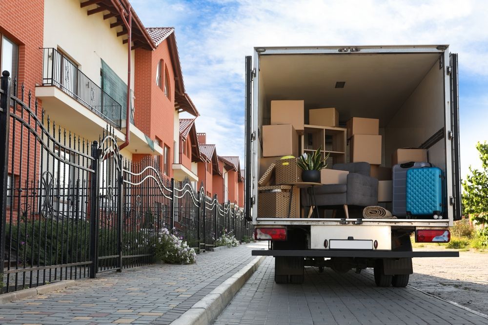 Moving Truck Packed With Boxes and Furniture — The Move It Man In Tablelands, QLD
