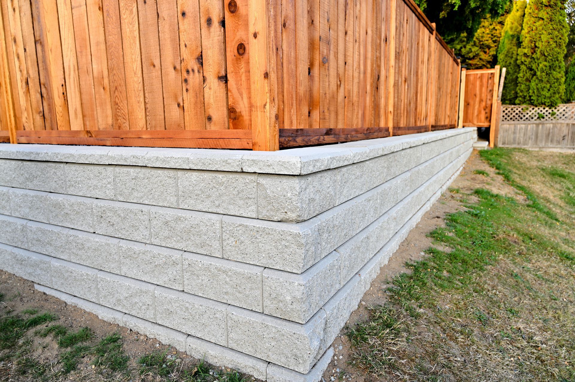 For retaining wall installation in Anderson SC - Call JRT Concrete