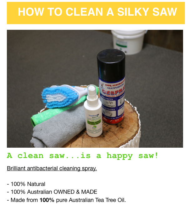 A Picture Of How To Clean A Silky Saw — Tree Arrangements in Stratford, QLD