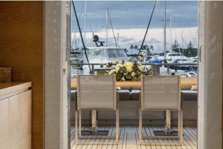 chairs on a yacht