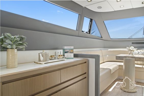 modern yacht interior