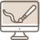 computer screen sketch