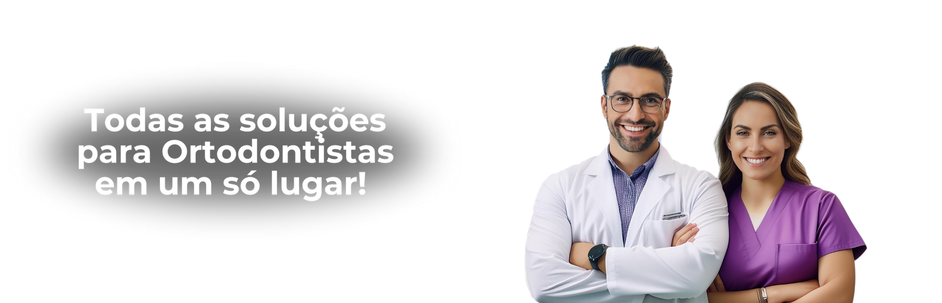 Um homem e uma mulher estão de pé, um ao lado do outro, com os braços cruzados.