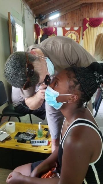 Mission trip eye exam