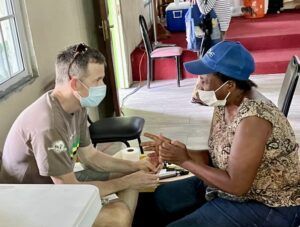 Mission trip eye exam