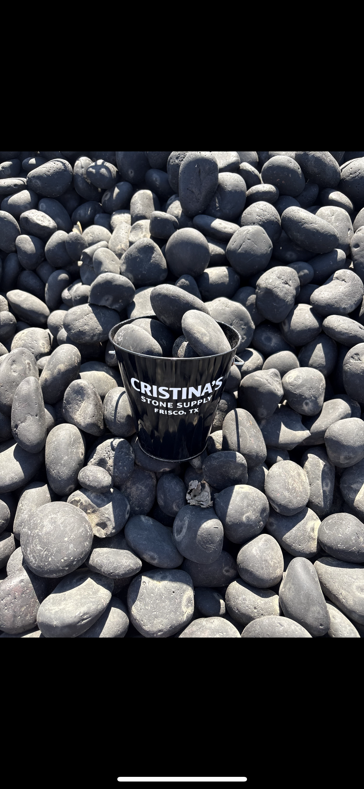 Matte Black Pebbles 