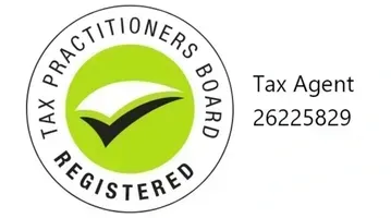 A logo for the tax practitioners board with a check mark