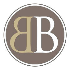 Two stylized, mirrored 