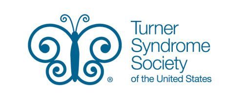 Turner Syndrome Society of the United States logo with blue butterfly design and text