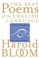 Book Title:  "The Best Poems Of The English Language : From Chaucer Through Robert Frost" by Harold Bloom. Cover shows gold lettering.