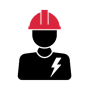 Electrical worker icon