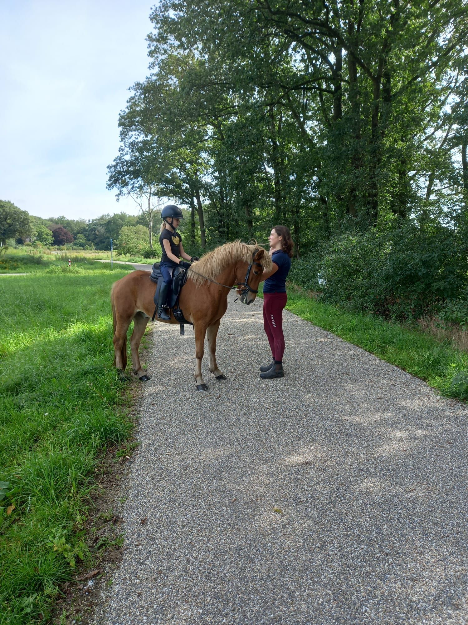 Bibi op buitenrit met Freyfari