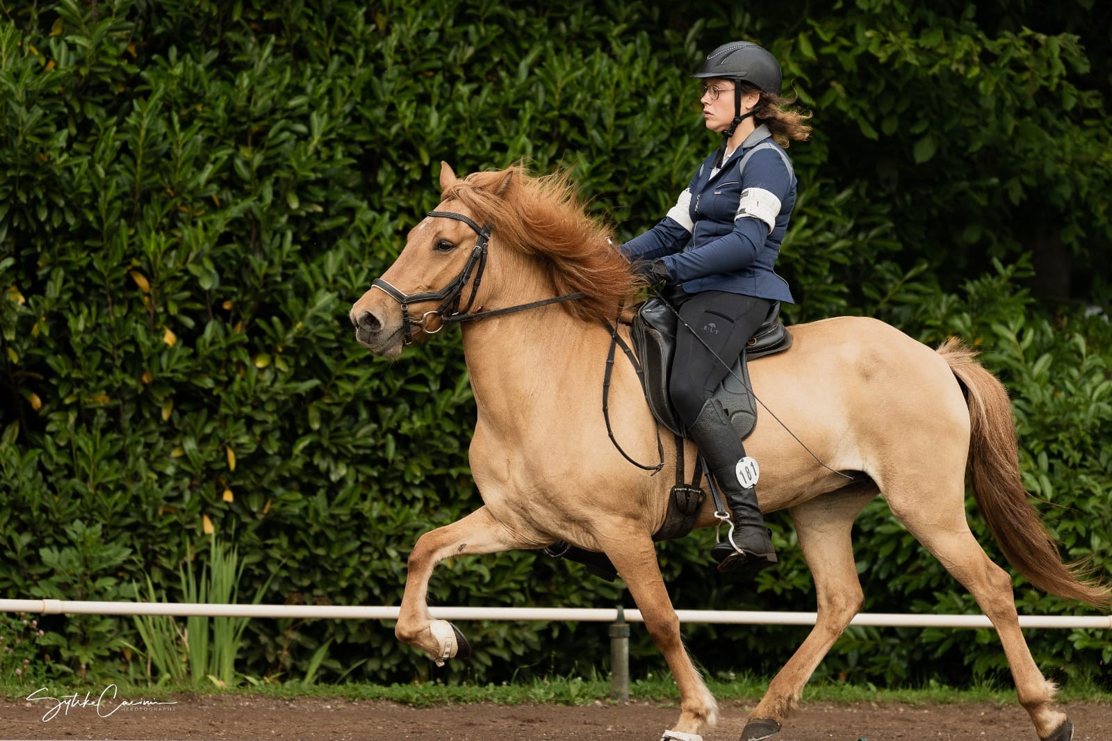 Anne op wedstrijd met Solros