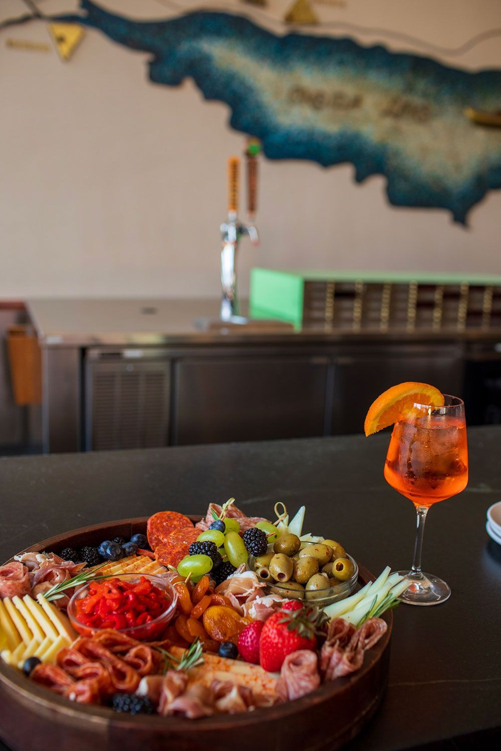 Restaurant table with food 23