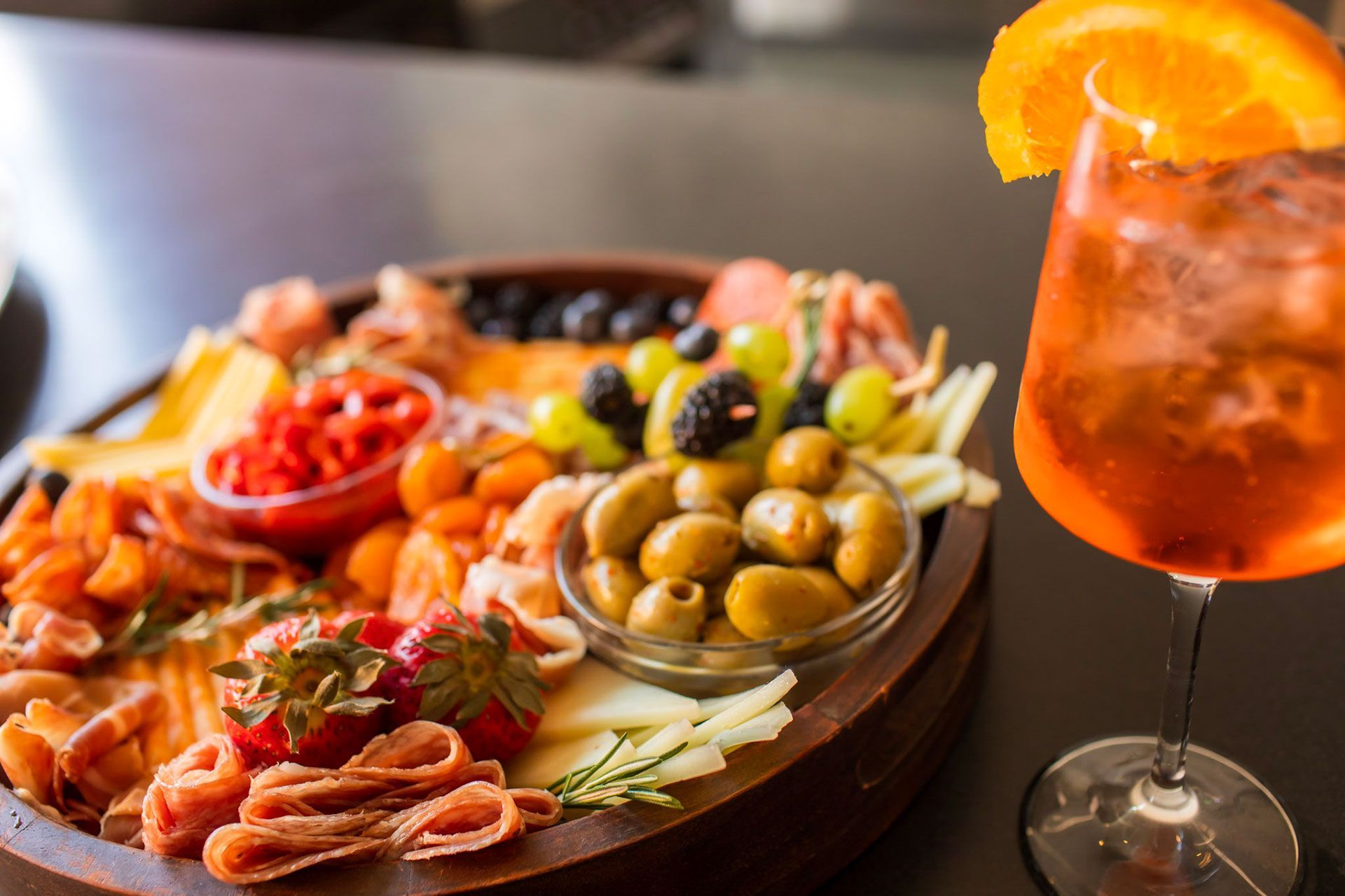 Restaurant table with food 20