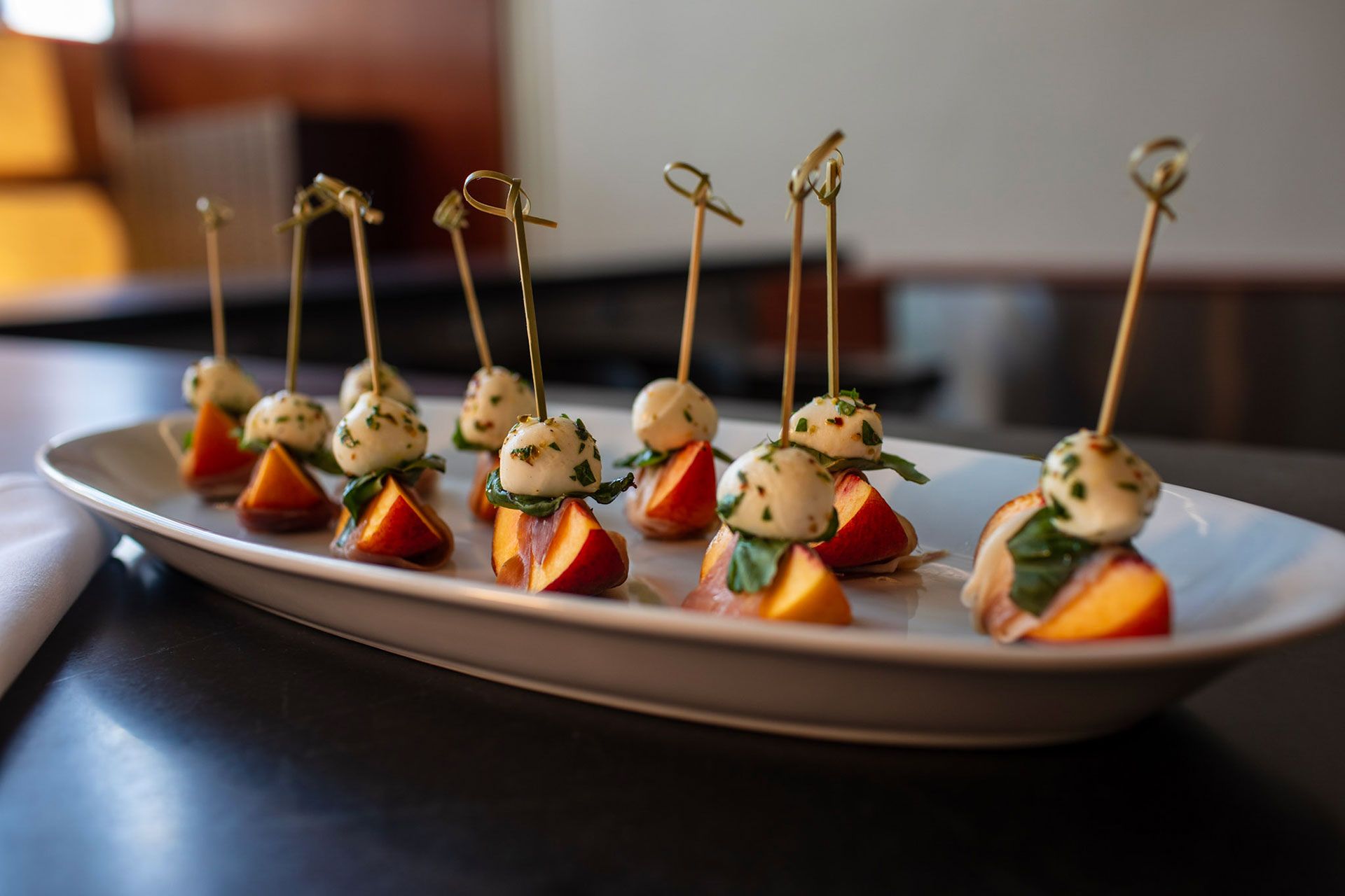 Restaurant table with food 15