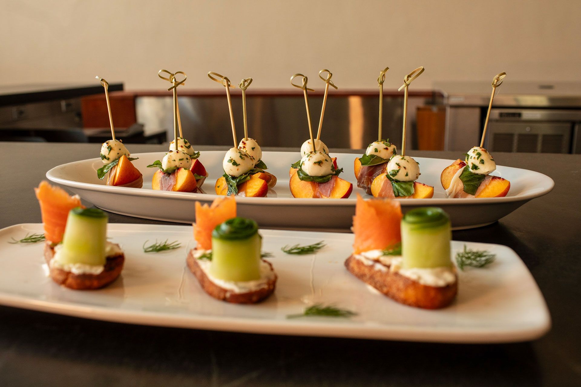 Restaurant table with food 6
