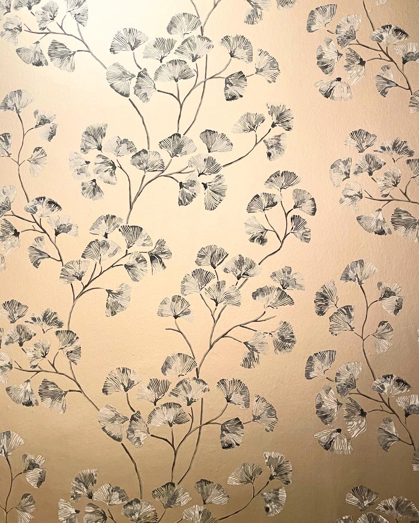 Dettaglio di carta da parati floreale