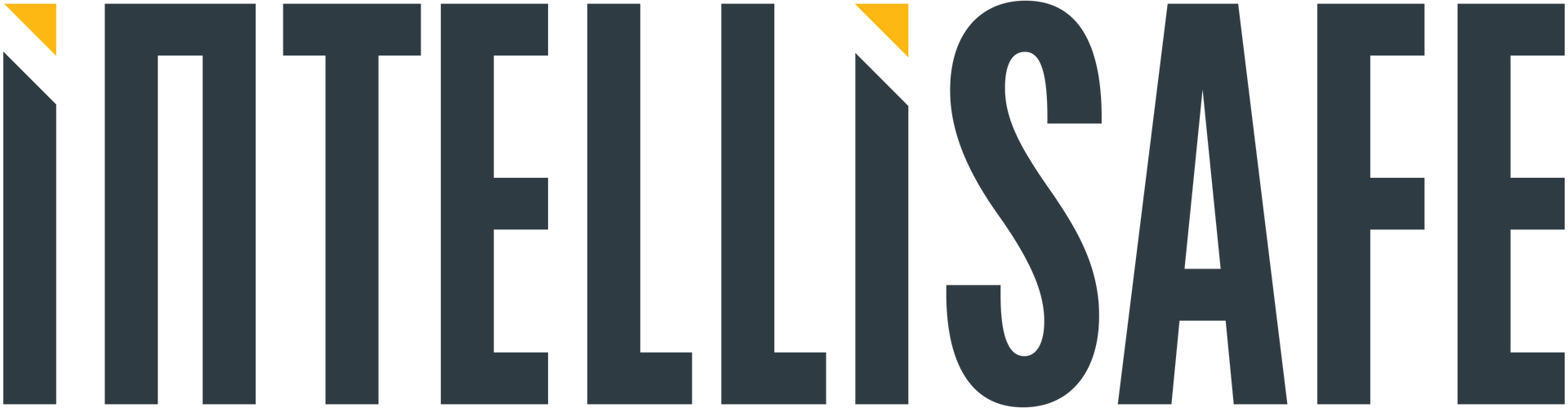 A logo for intellisafe is shown on a white background