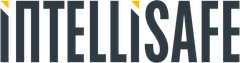 A logo for intellisafe is shown on a white background
